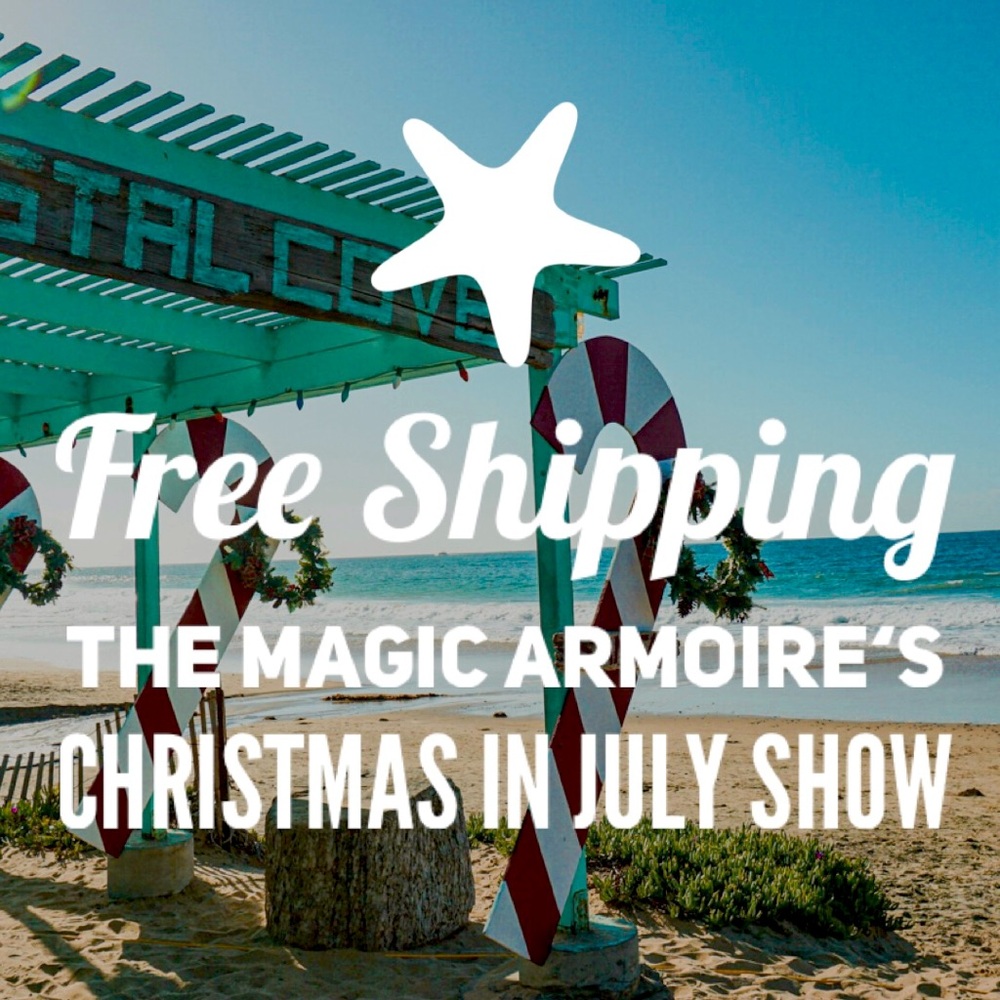 Free Shipping for The Magic Armoire’s Christmas In July Show
